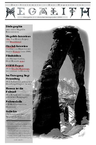 Megalith Magazin Ausgabe 2